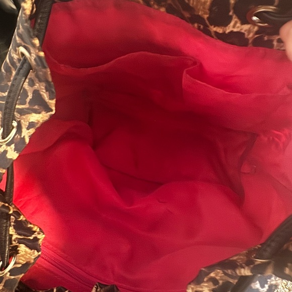 Vintage Victoria's Secret Leopard Print Backpack - Picture 4 of 5